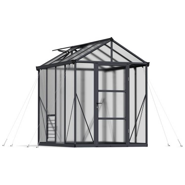 Palram Canopia Glory Grey Greenhouse - 6 x 8ft 0