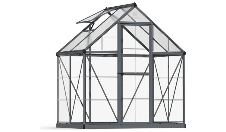 Palram Canopia Hybrid Grey Greenhouse - 6 x 4ft