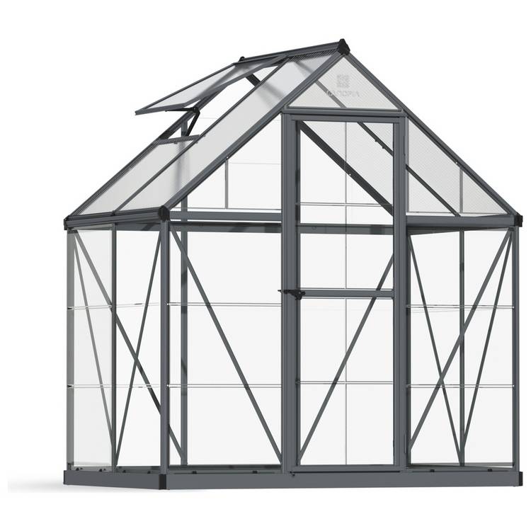 Palram Canopia Hybrid Grey Greenhouse - 6 x 4ft 0
