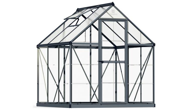 Palram Canopia Hybrid Grey Greenhouse - 6 x 6ft