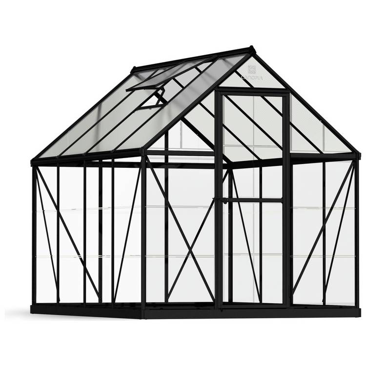 Palram Canopia Hybrid Black Greenhouse - 6 x 8ft 0