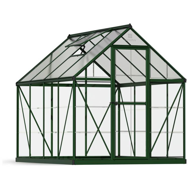 Palram Canopia Hybrid Green Greenhouse - 6 x 8ft 0