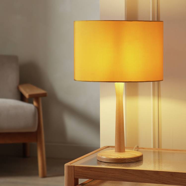 Argos Home Mustard Easy Fit Drum Lampshade - 30cm 0