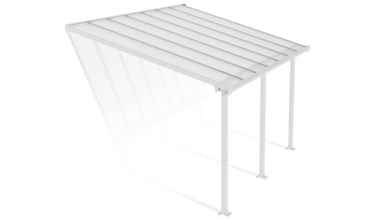 Palram Canopia Olympia 3 x 4.25m Patio Cover White Clear