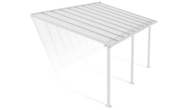 Palram Canopia Olympia 3 x 5.46m Patio Cover White Clear