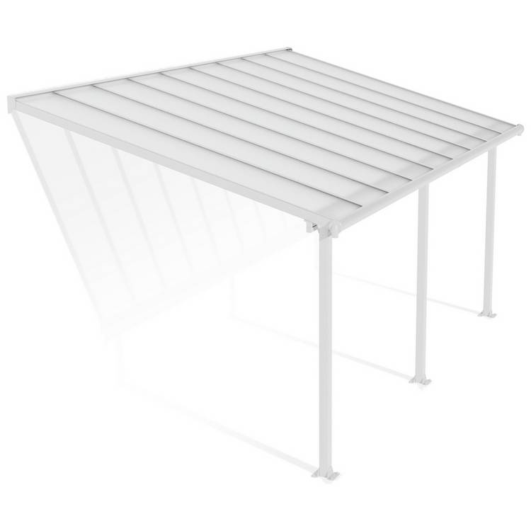 Palram Canopia Olympia 3 x 5.46m Patio Cover White Clear 0