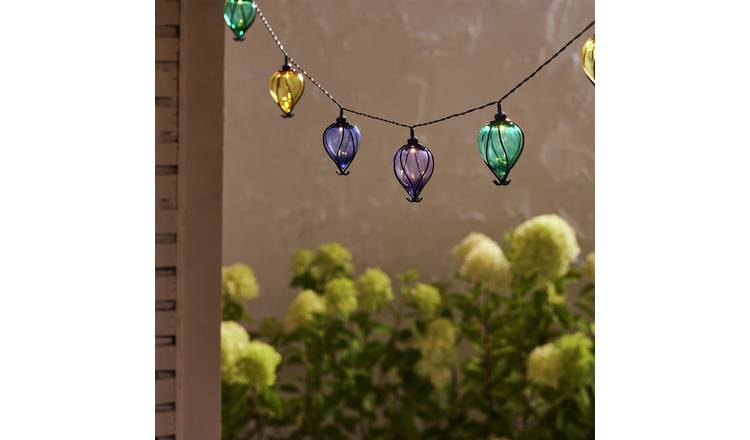 Garden by Sainsburys Solar Balloon String Lights