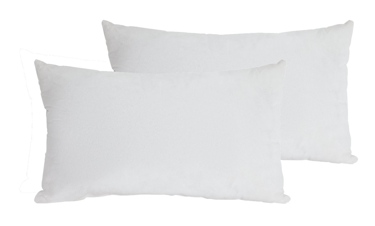 Argos Home Plain Cushion Pads - 2 Pack - White - 30x50cm