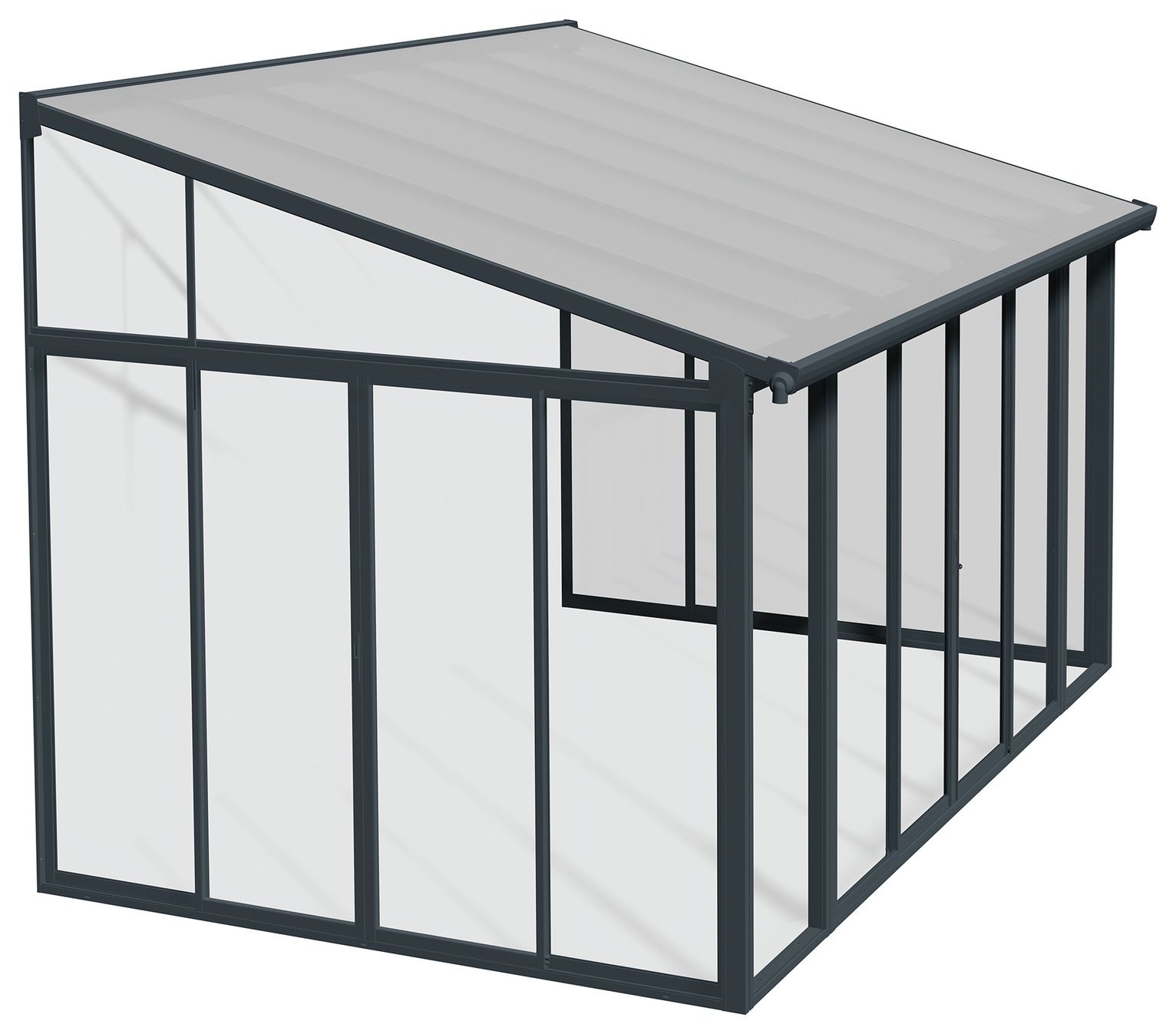 Palram Canopia Sanremo Veranda Grey 3 x 4.25m
