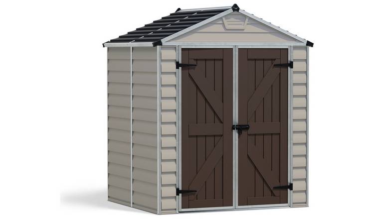 Palram Canopia Skylight Plastic Tan Garden Shed - 6 x 5ft