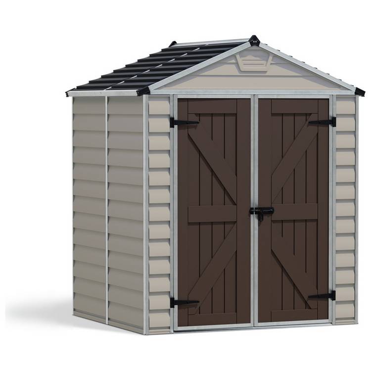 Palram Canopia Skylight Plastic Tan Garden Shed - 6 x 5ft 0