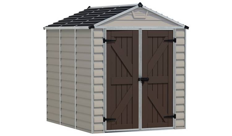Palram Canopia Skylight Plastic Tan Garden Shed - 6 x 8ft