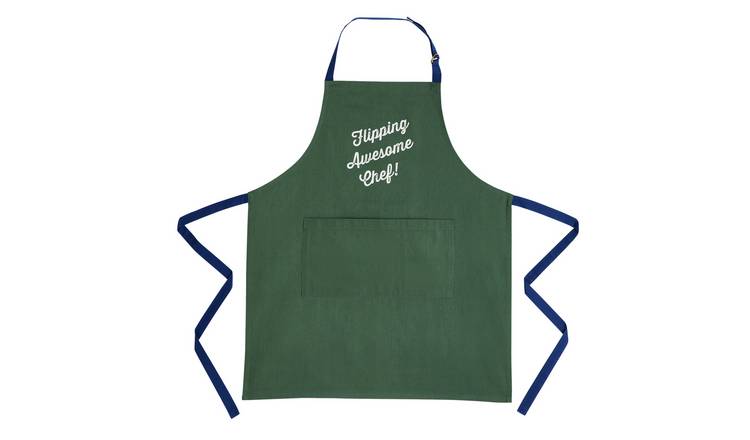 Home Flipping Awesome Chef Apron - Green
