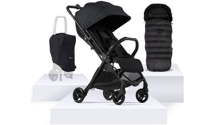 Silver Cross Jet Stroller 5 Pack of Bundle - Black