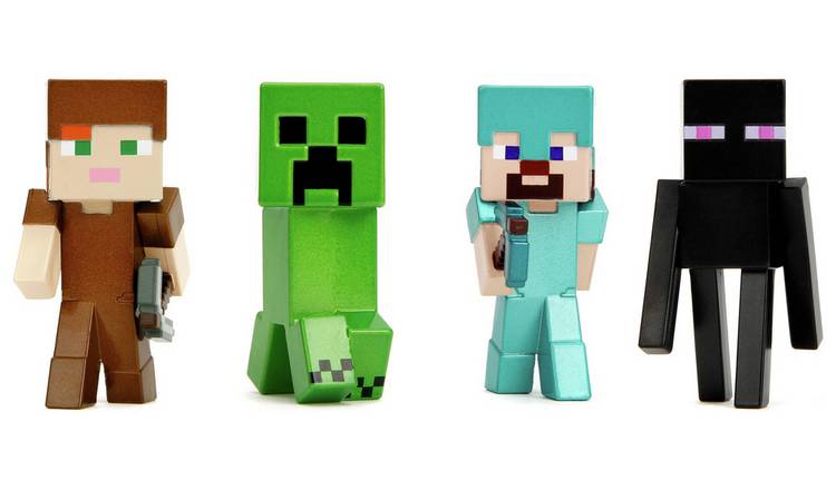 Minecraft 2.5 inches Diecast Figure-Pack of 4