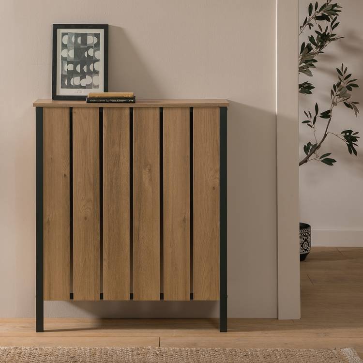 Habitat Loft Living Mini Radiator Cover - Oak 0