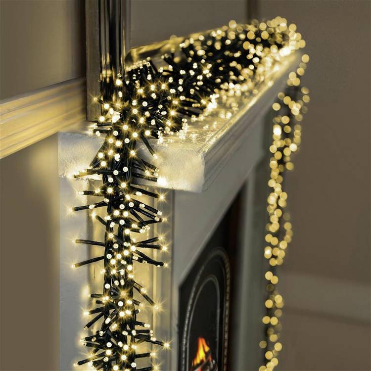 Premier Decorations 480 Warm White LED Christmas Tree Lights 0