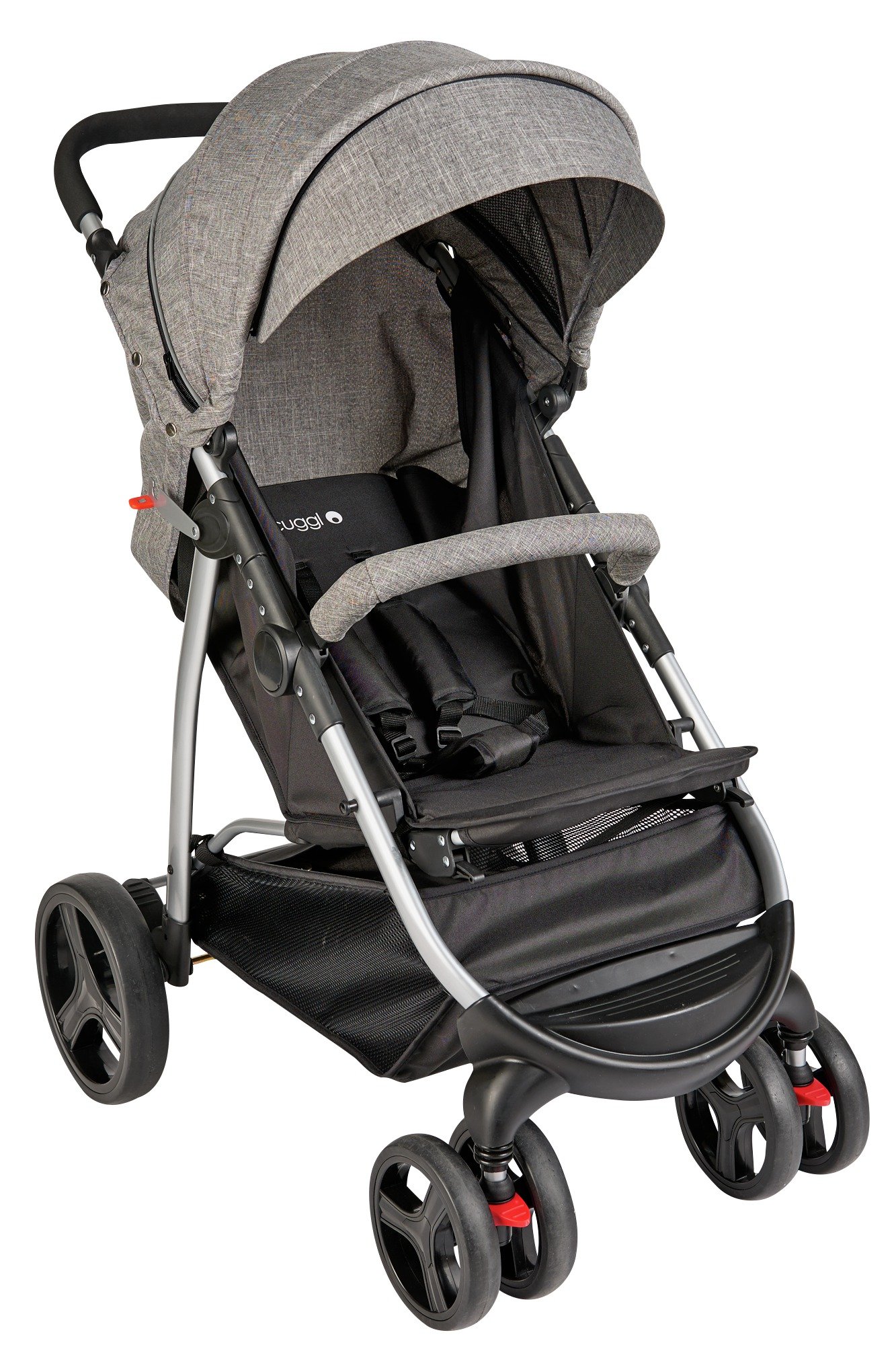 cuggl hawthorn 4 wheel pushchair folded