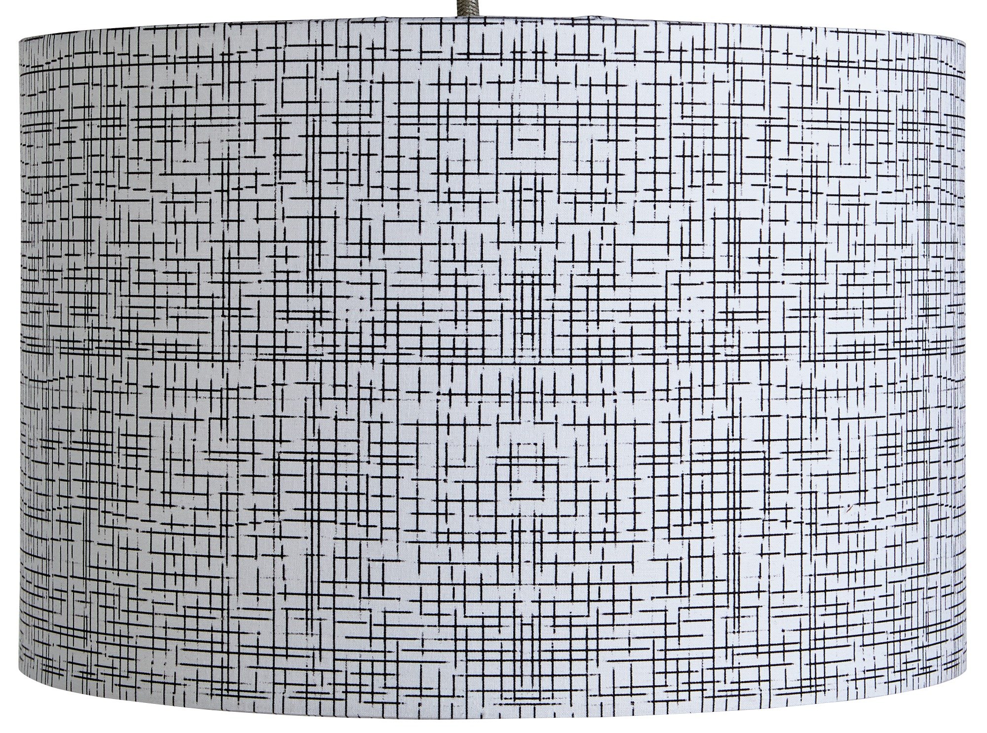 Argos Home Mono Woven Fabric Shade Black & White (7175189) Argos