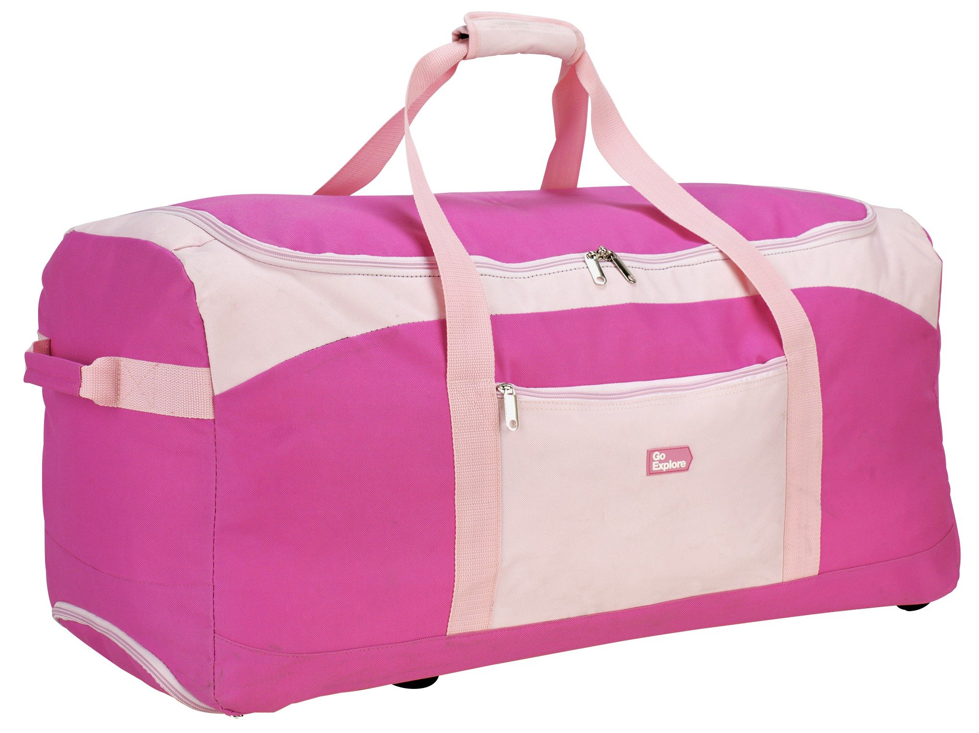 Go Explore Extra Large Pink Wheeled Holdall and Holdall Set Review