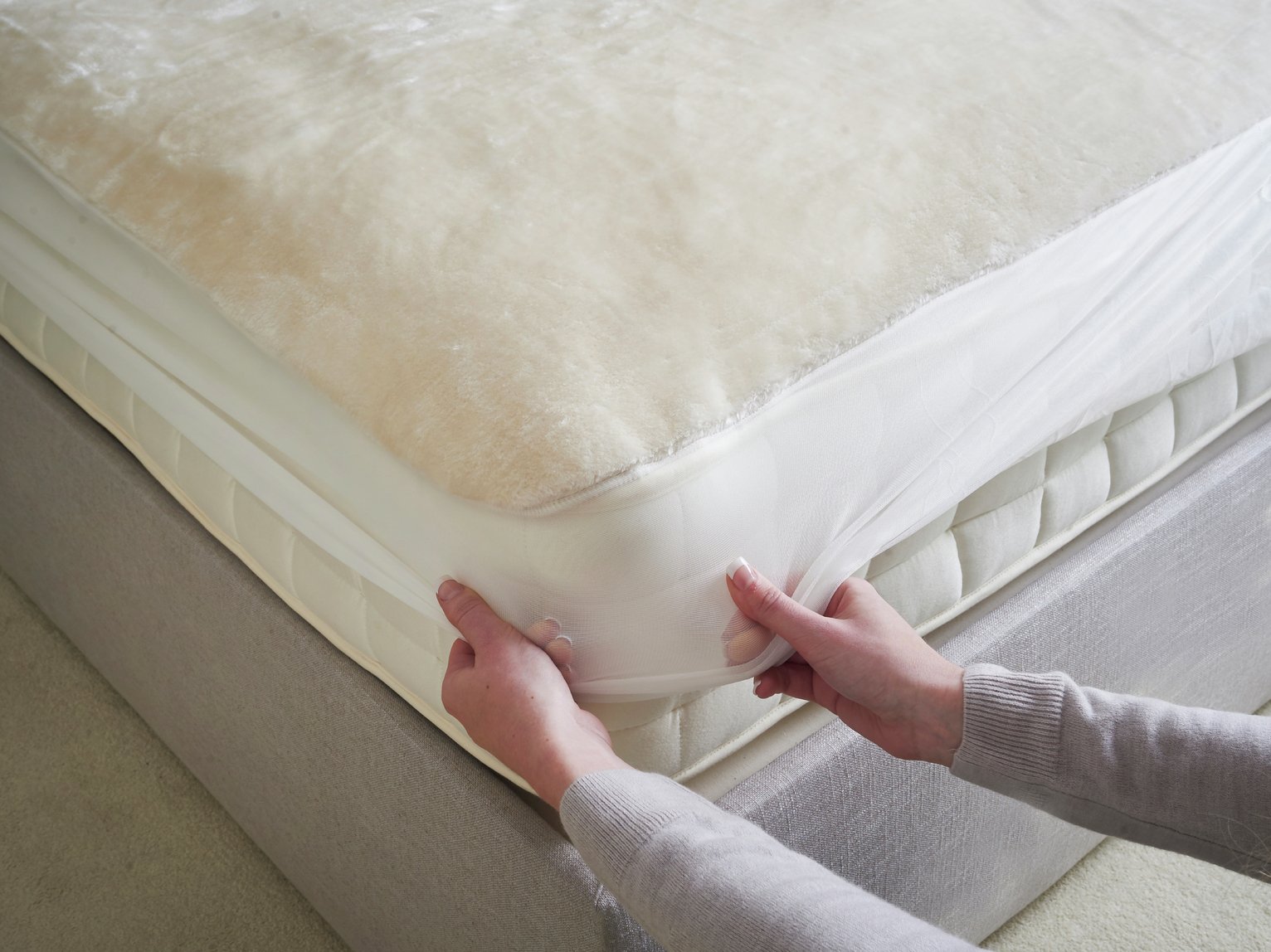 dreamland intelliheat cotton mattress cover