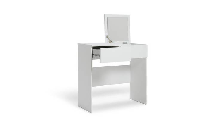 Argos Home Malibu 1 Drawer Dressing Table & Mirror - White