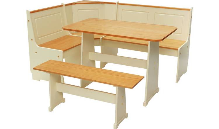 Corner dining deals booth set