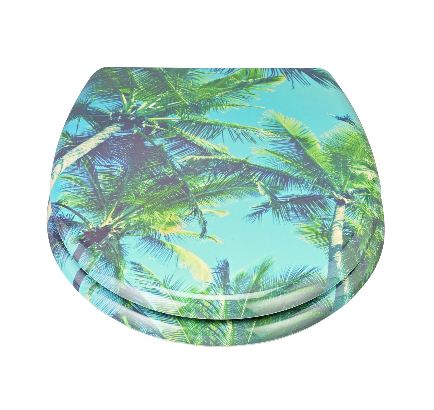 Argos Home Palm Trees Slow Close Toilet Seat