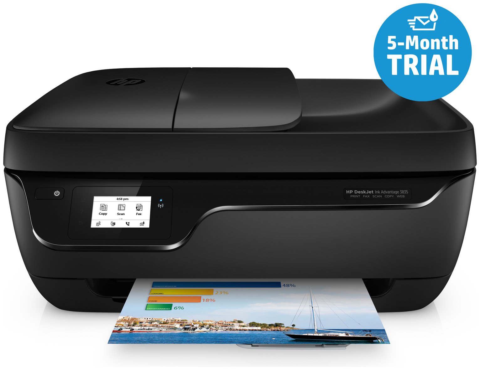 HP OfficeJet 3835 Wireless Printer & 5 Months Instant Ink Review