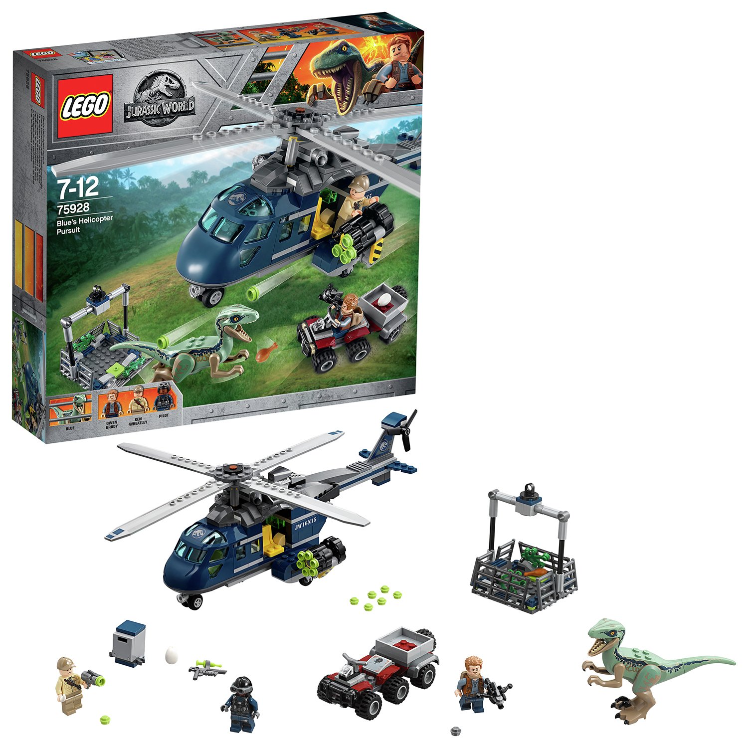 LEGO Jurassic World Blue's Helicopter Pursuit Toy - 75928
