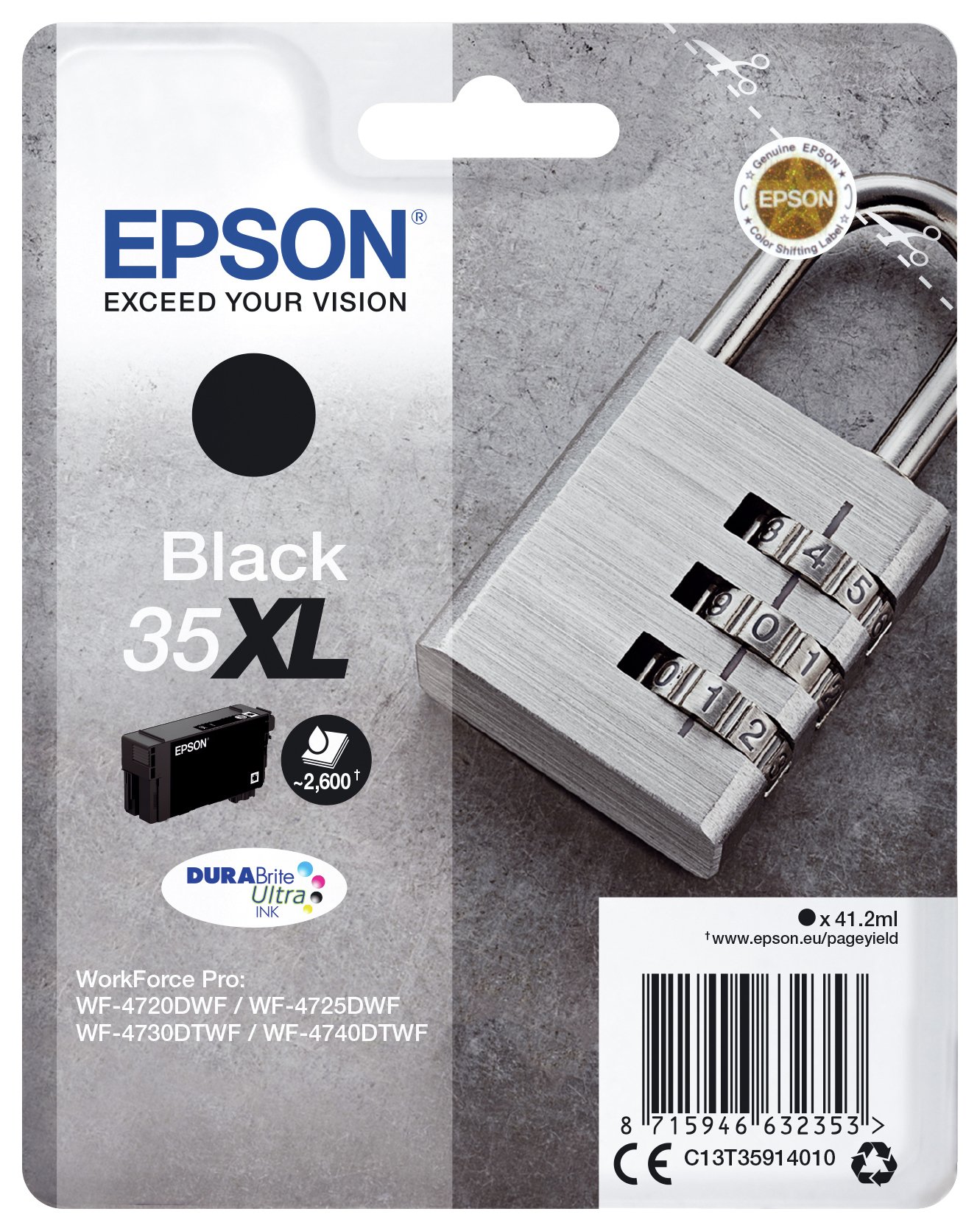 Epson Padlock Black XL Ink Cartridge