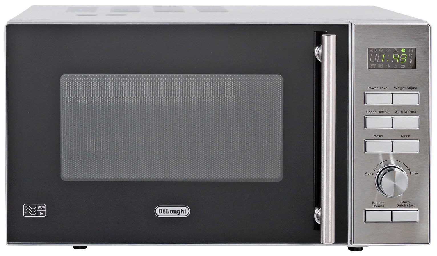 De Longhi 900W Standard Microwave P90D Stainless Steel 7179147