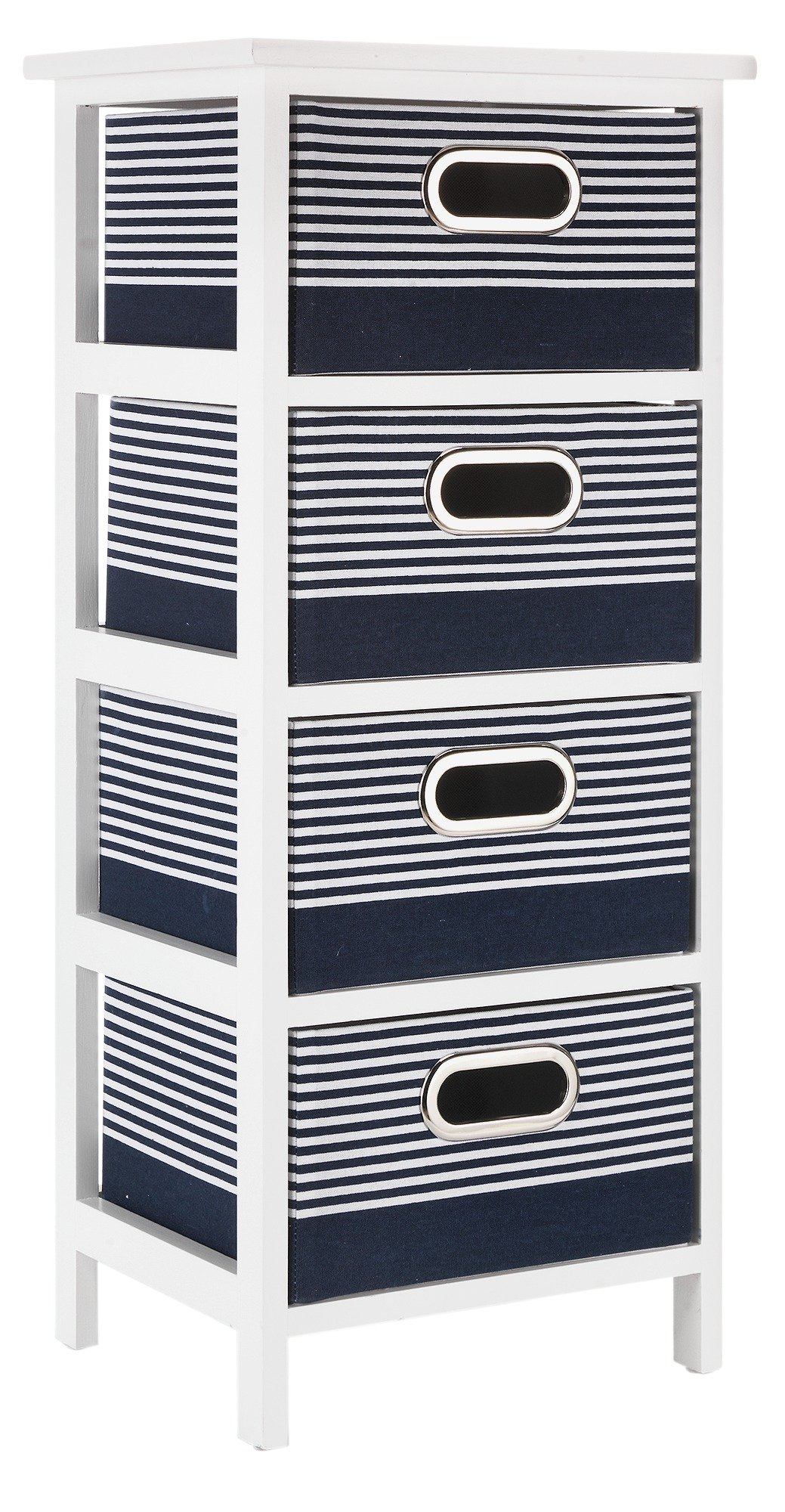 Argos Home Nautical 4 Drawer Solid Wood Storage Unit