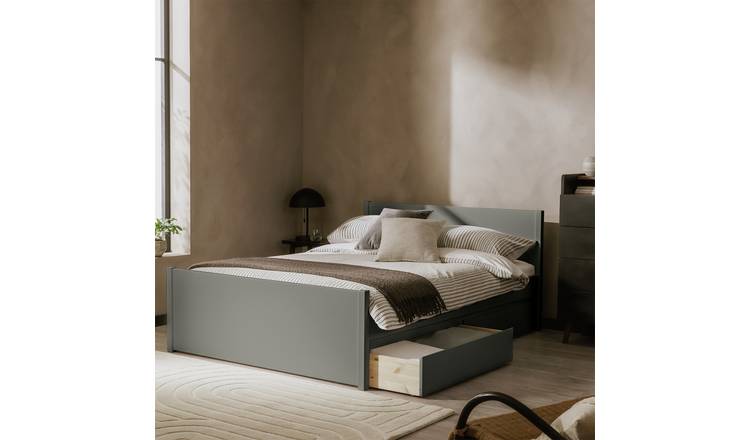 Habitat Jenson Small Double 4 Drawer Storage Bed Frame -Grey
