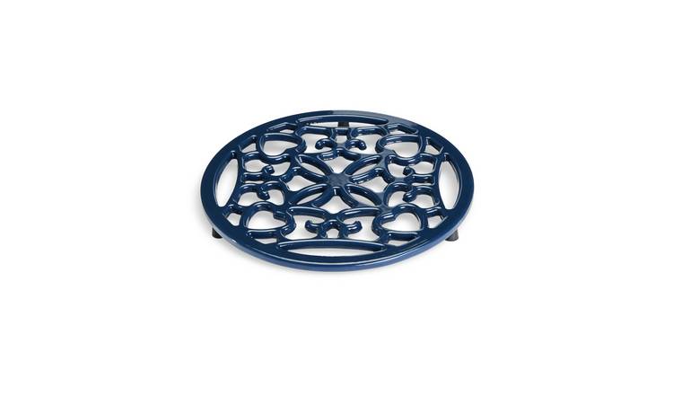 Habitat Cast Iron Trivet - Navy