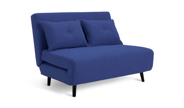 Habitat Roma Double Velvet Chairbed - Blue