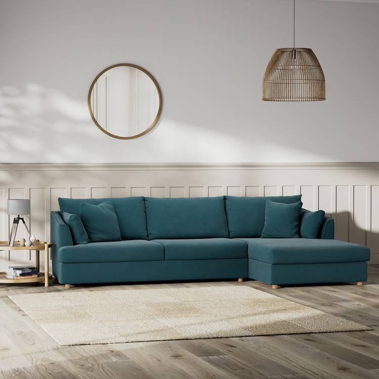 Habitat Holmfirth Right Hand Corner Sofa - Teal 0