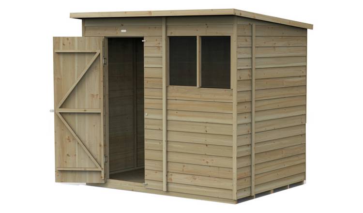 Forest 4Life Overlap 2 Windows Pent Shed - 7 x 5ft