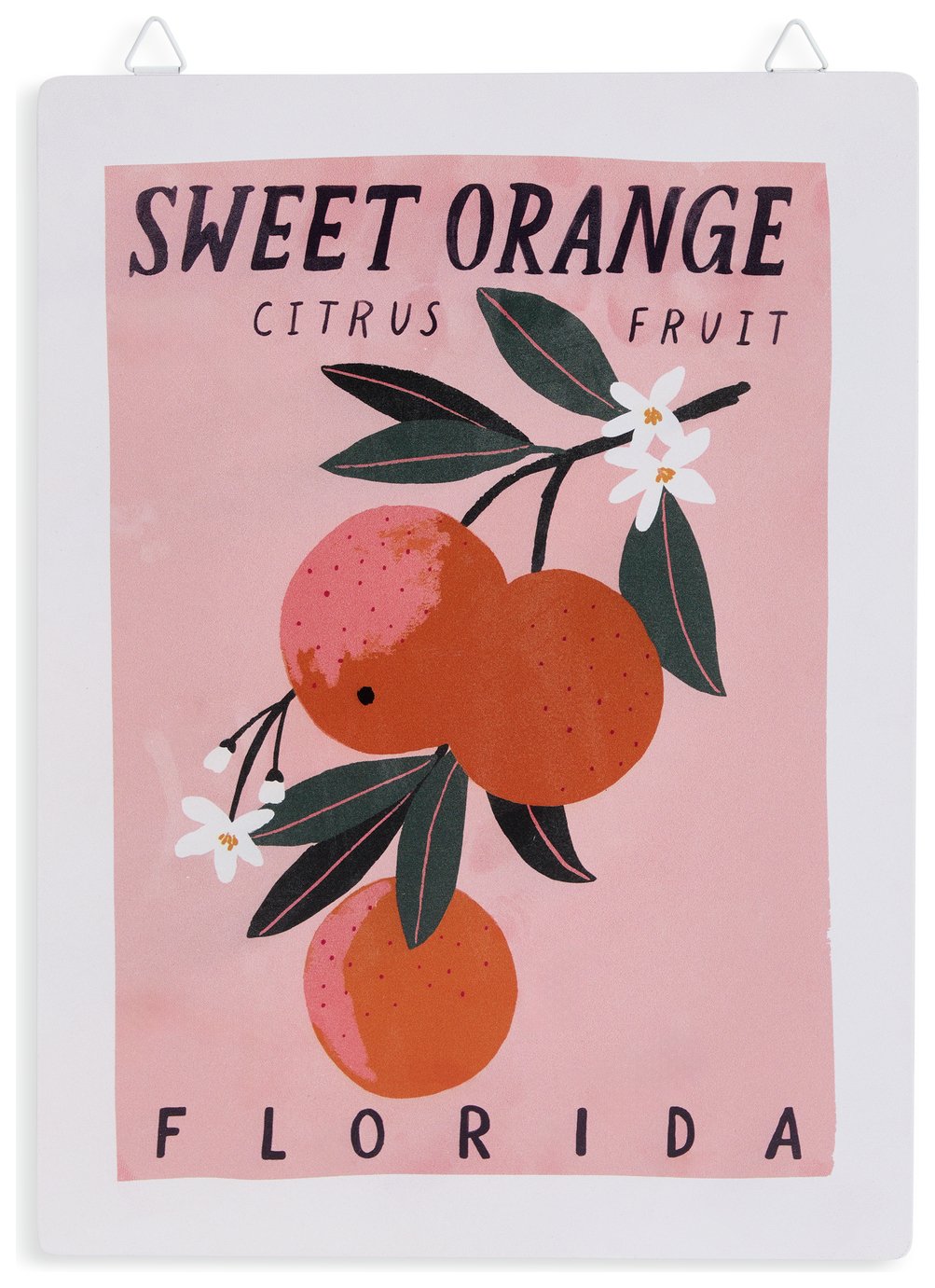 Home Metal Sweet Orange Garden Sign