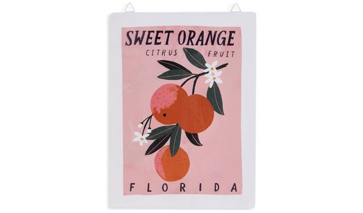 Habitat Metal Sweet Orange Garden Sign