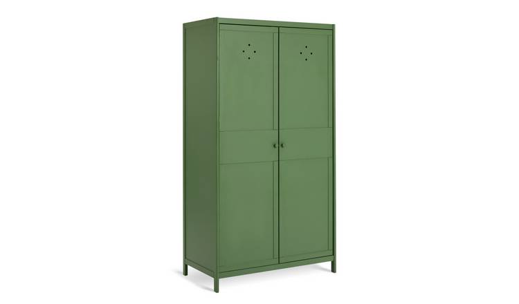 Habitat Bronte 2 Door Wardrobe - Green