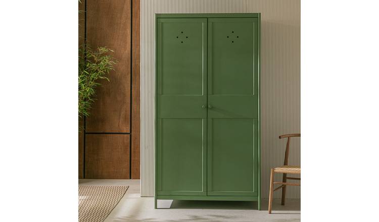 Habitat Bronte 2 Door Wardrobe - Green