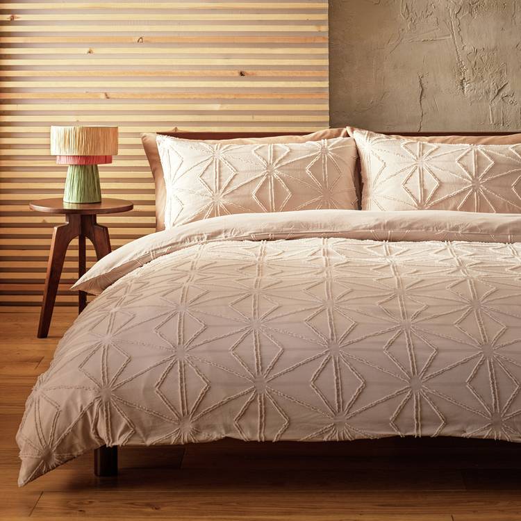 Habitat Tufted Natural Bedding Set - Double 0