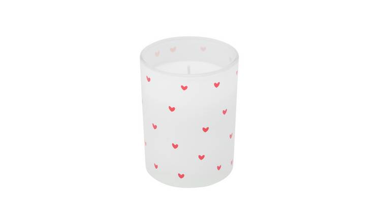 Home Heart Printed Medium Candle - Gardenia and Rose