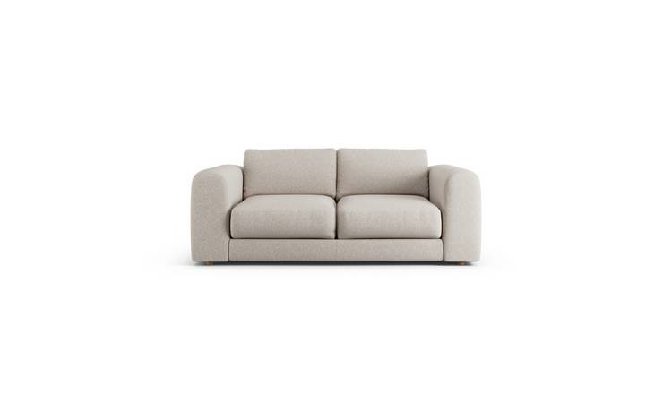 Habitat Ayr Fabric 3 Seater Sofa - Natural