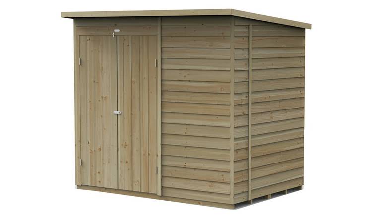 Forest 4Life Overlap Windowless Pent Shed - 7 x 5ft