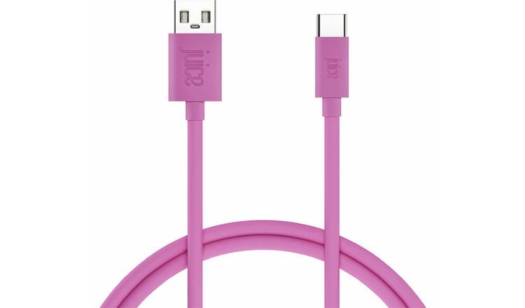 Juice 2m USB Type-C Charging Cable - Pink