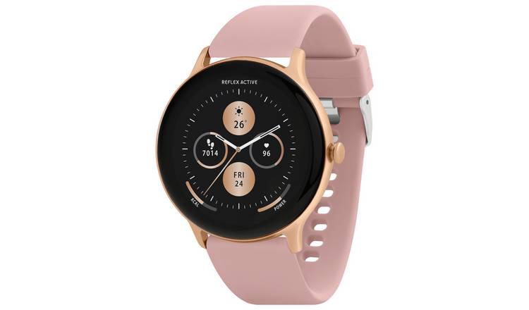Reflex Active Series 22 Pink Strap Calling Smart Watch
