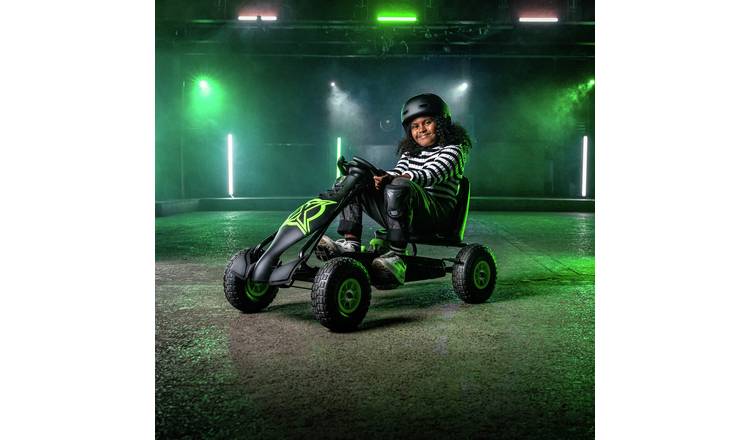 Xootz Viper Racing Go Kart - Black/Green