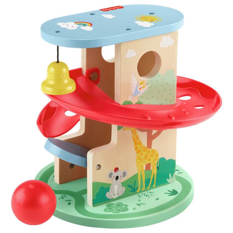 Fisher-Price Baby & Toddler Toy Wooden Treehouse Ball Run 0